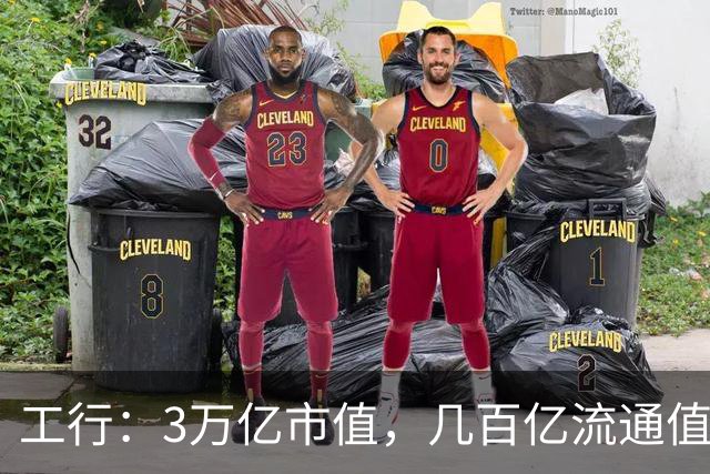 工行：3万亿市值，几百亿流通值